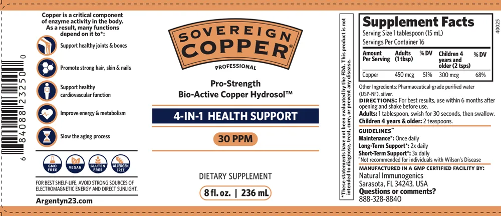 Pro-Strength Bio-Active Copper Hydrosol