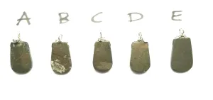 Pyrite Pendants - handmade by Wilhelmina