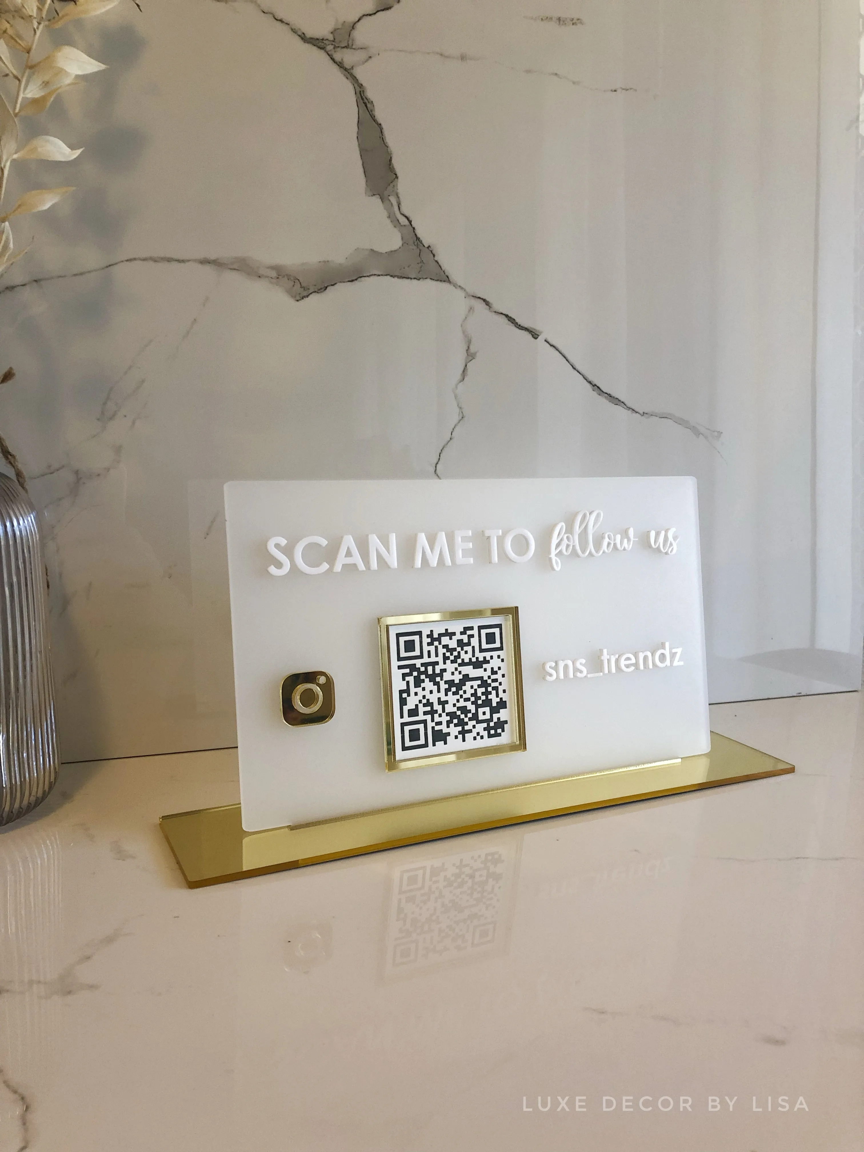 QR Code Sign - Horizontal Version