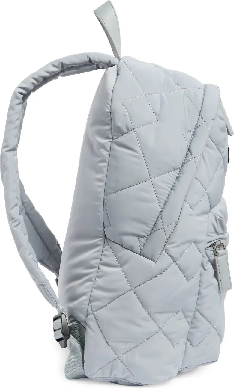 Quilted Nylon School Backpack
