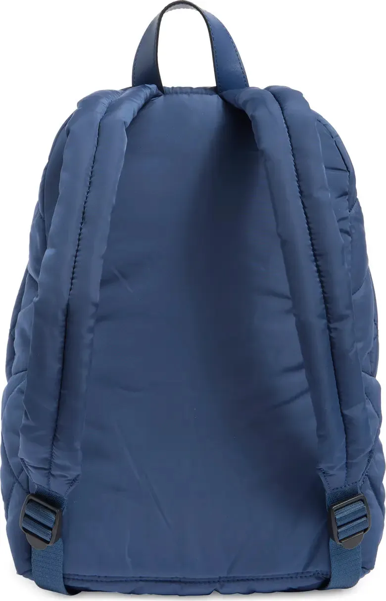 Quilted Nylon School Backpack