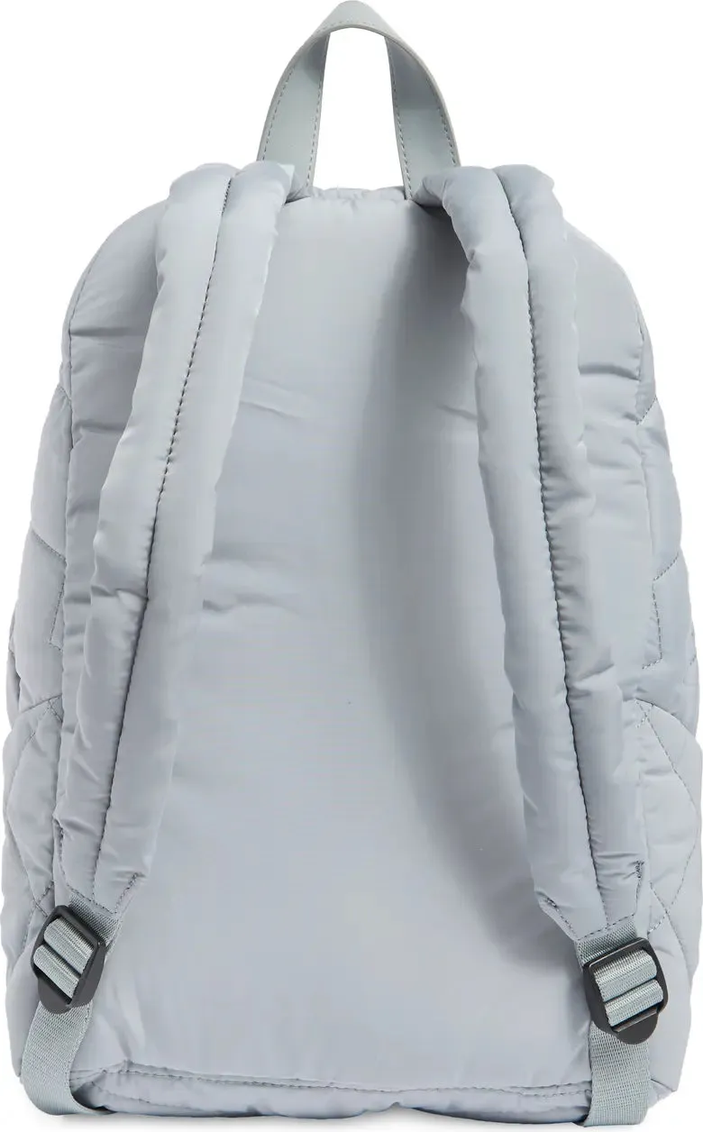 Quilted Nylon School Backpack