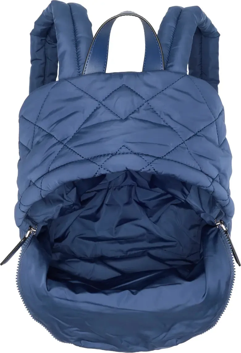 Quilted Nylon School Backpack