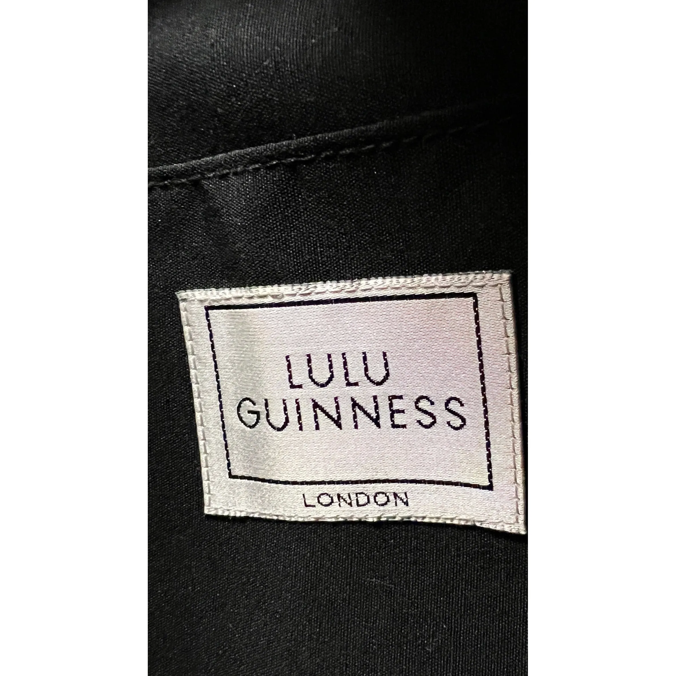 RARE Lulu Guinness Vintage Tote Bag '' Mansion 87 '' 563-096-010 w/Dustbag
