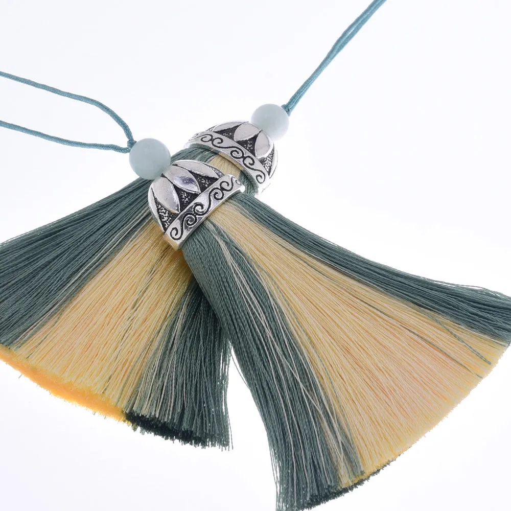 Rayon Tassel with Cap silk tassel earring tassel Handmade Tassels for pendant Keychain Handbag 2pcs 10190850
