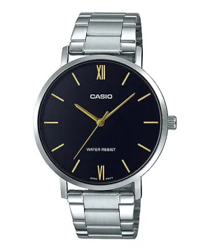 Reloj casual correa de Acero inoxidable MTP-VT01D-1B