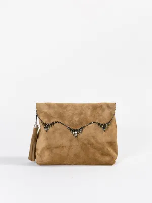 reversible crossbody bag - cognac/black