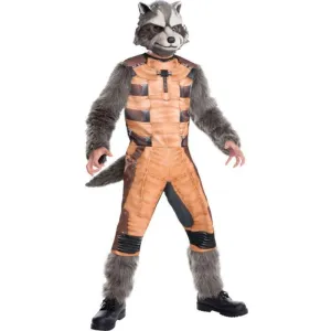 Rocket Raccoon Deluxe Child Costume Size L