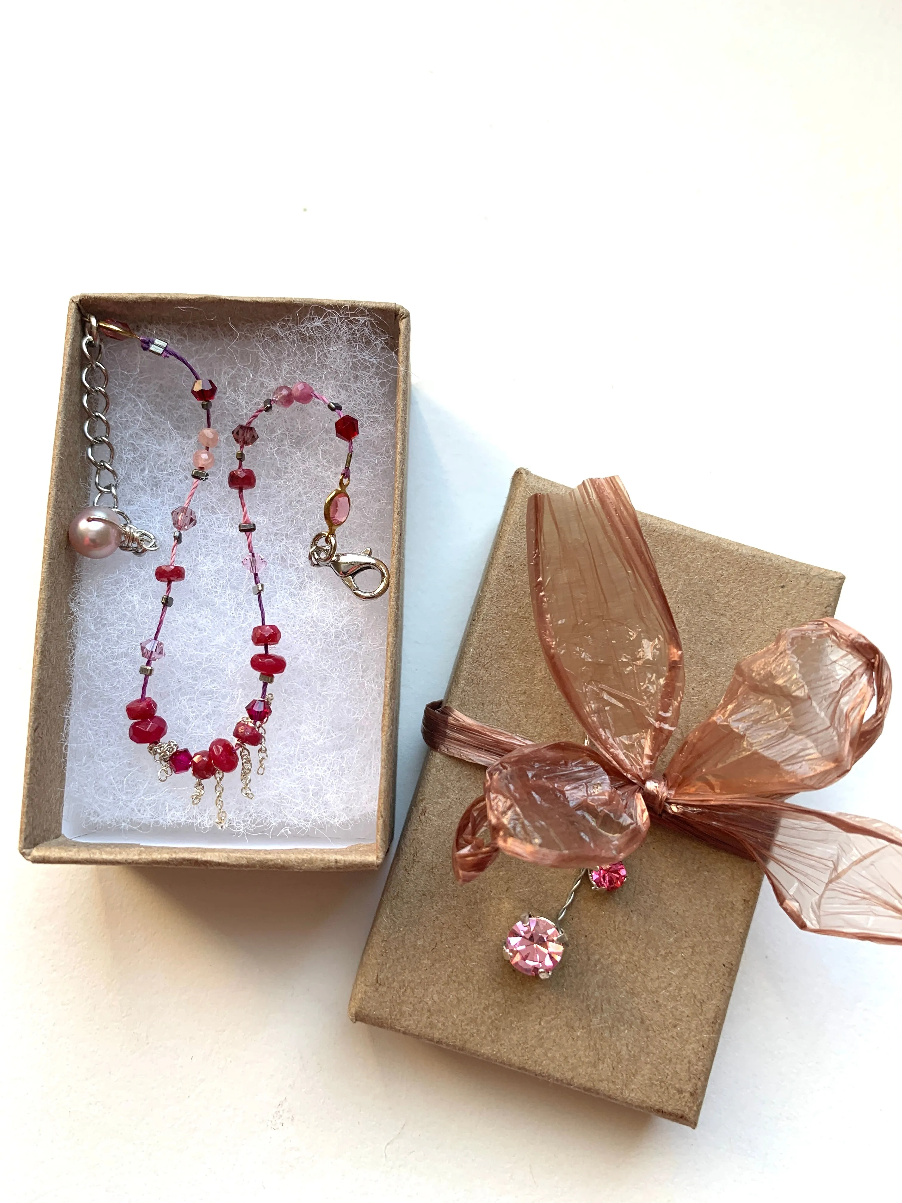 Ruby Bracelet with Pearl