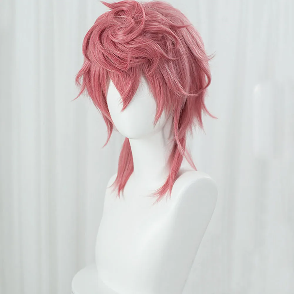 Rulercosplay Anime JoJo's Bizarre Adventure Trish Una Pink Medium Cosplay Wig