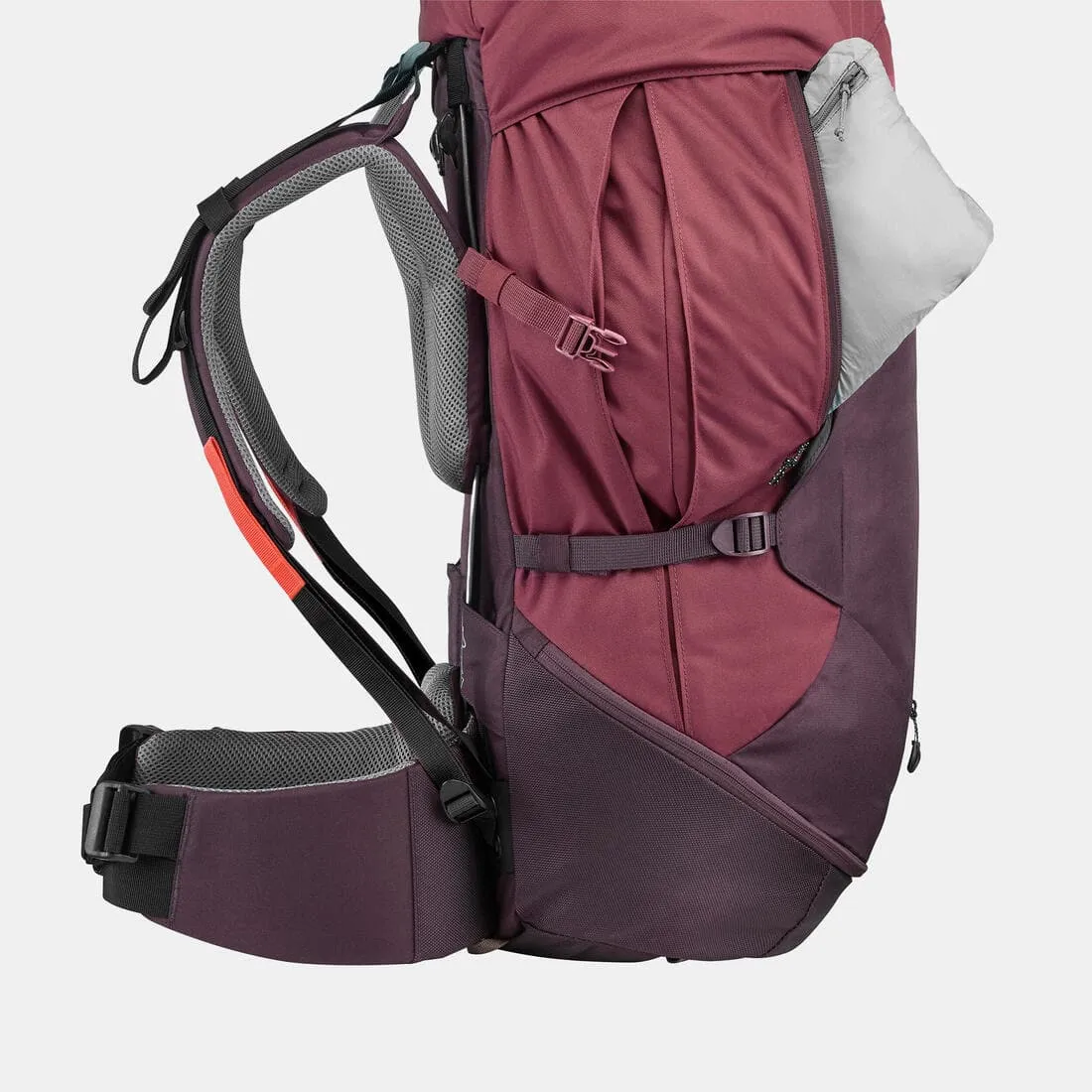 Sac à dos de trekking femme 50 l - mt 100 easyfit