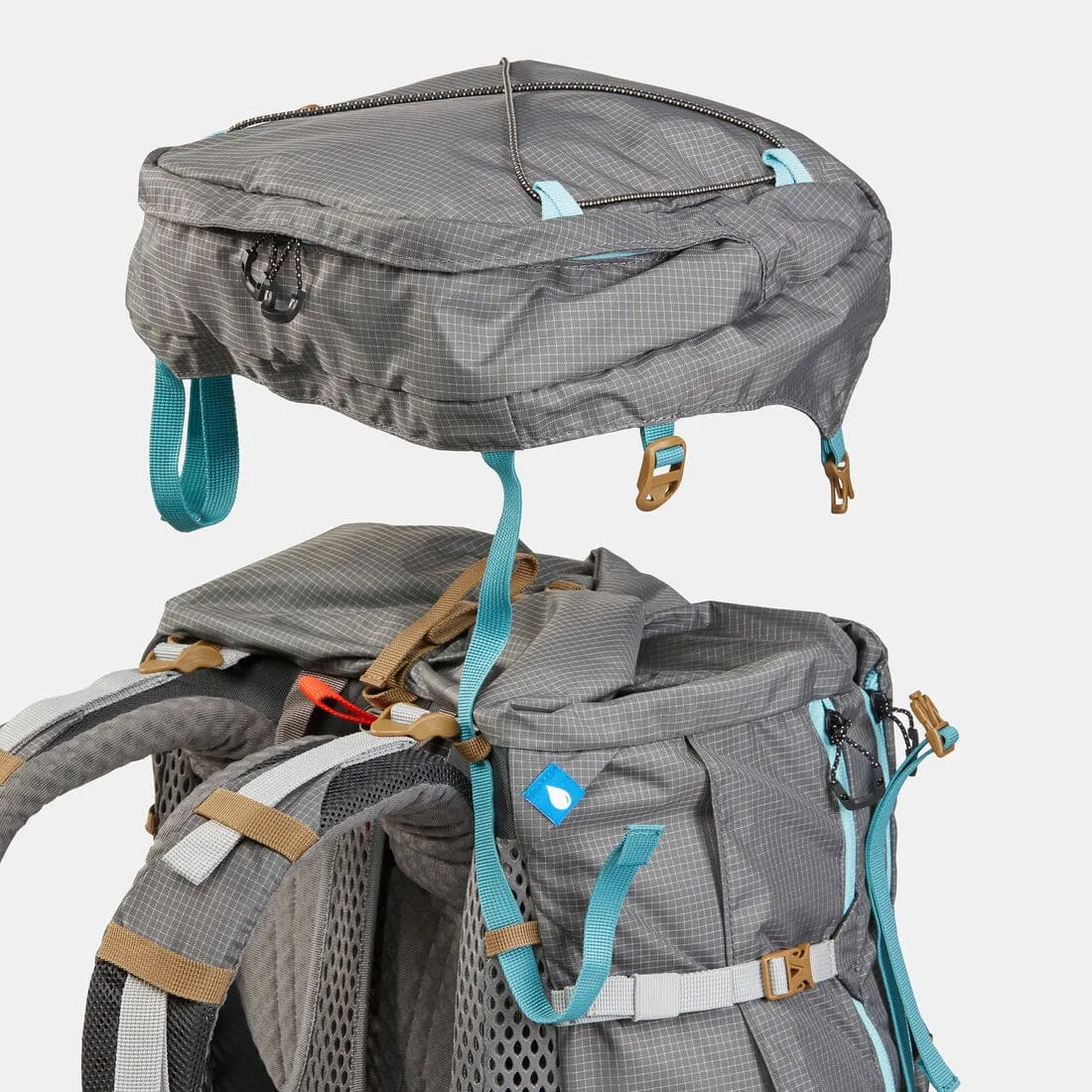 Sac à dos de trekking femme 55 10 l - mt500 air