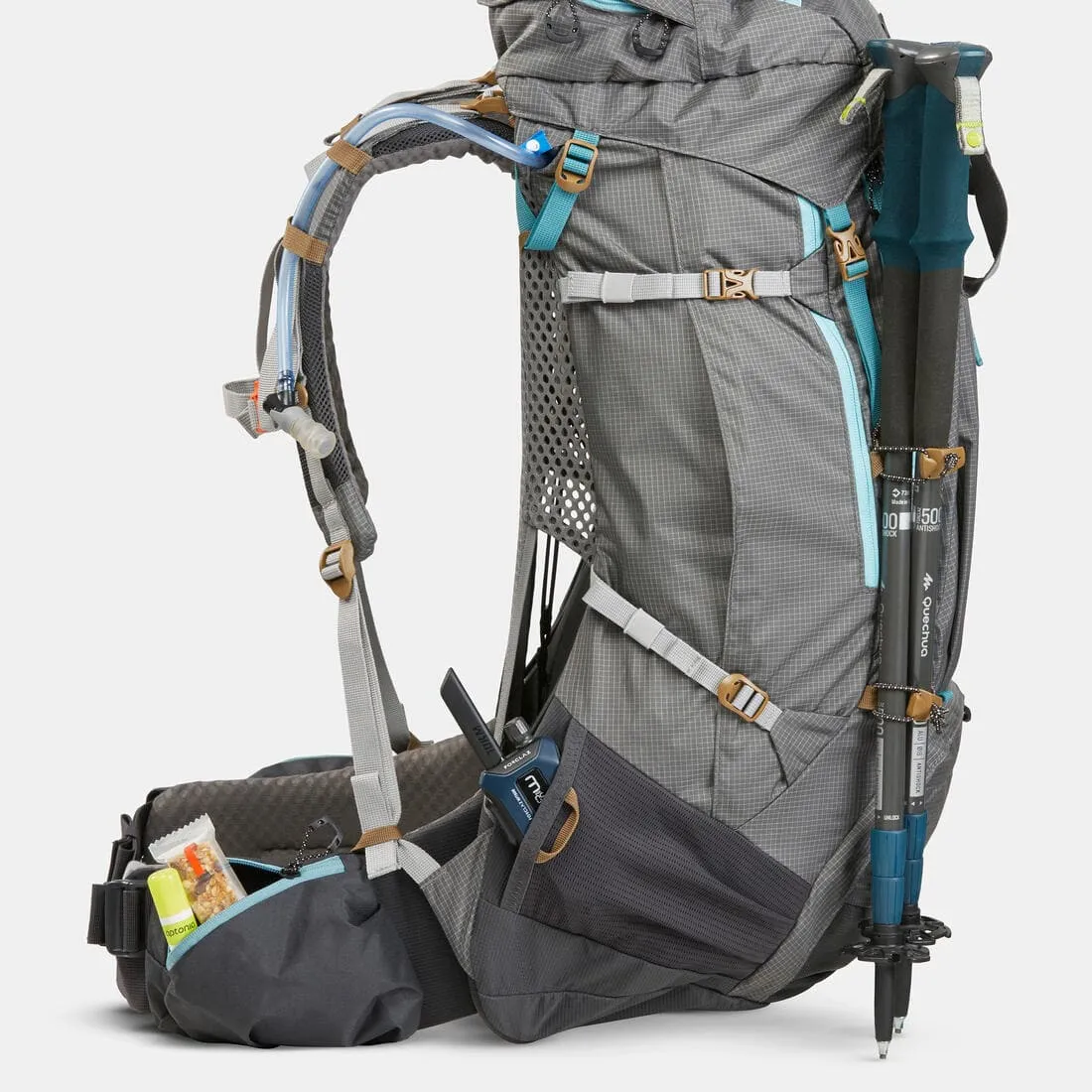 Sac à dos de trekking femme 55 10 l - mt500 air
