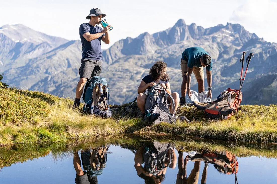 Sac à dos de trekking femme 55 10 l - mt500 air