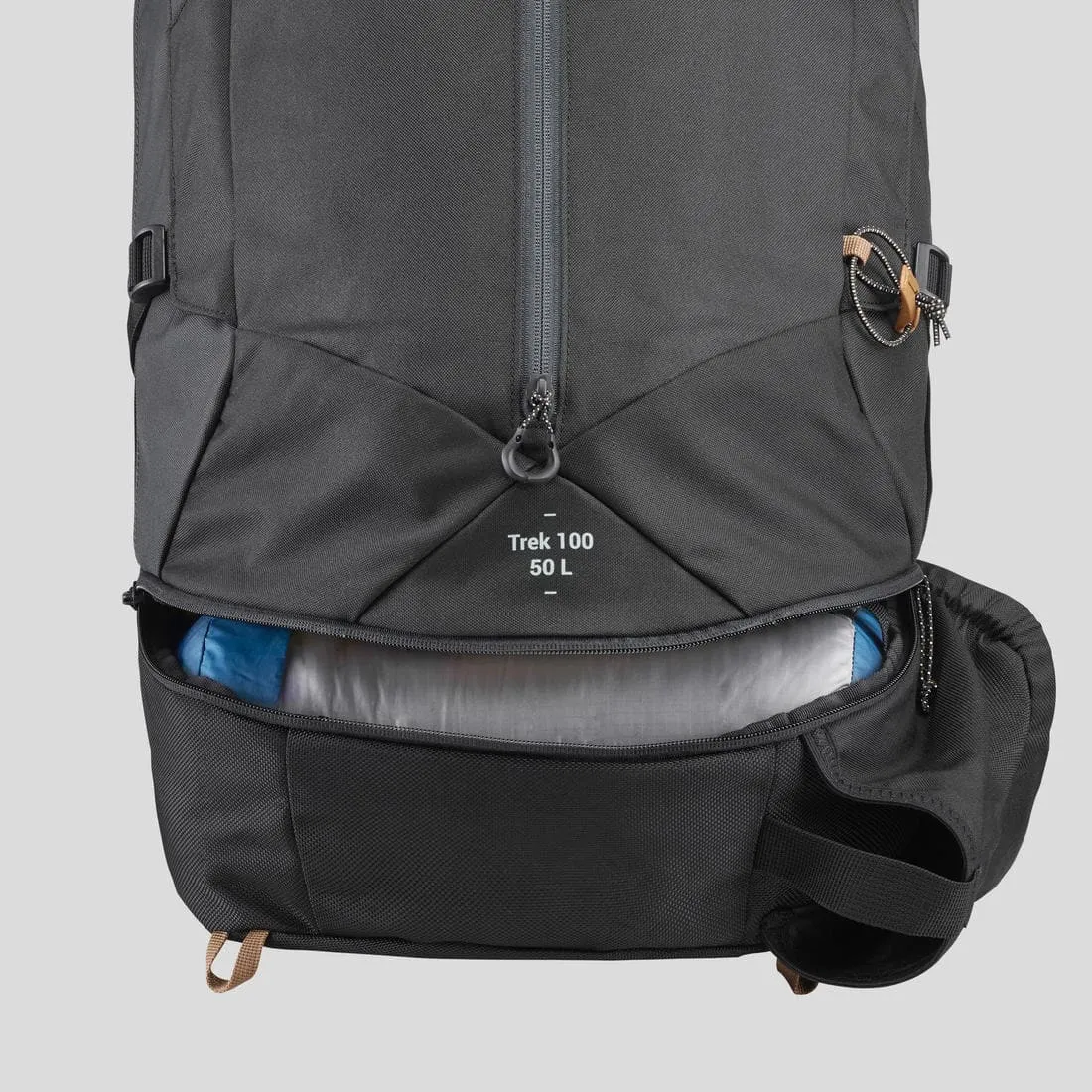 Sac à dos de trekking homme 50 l - mt100 easyfit