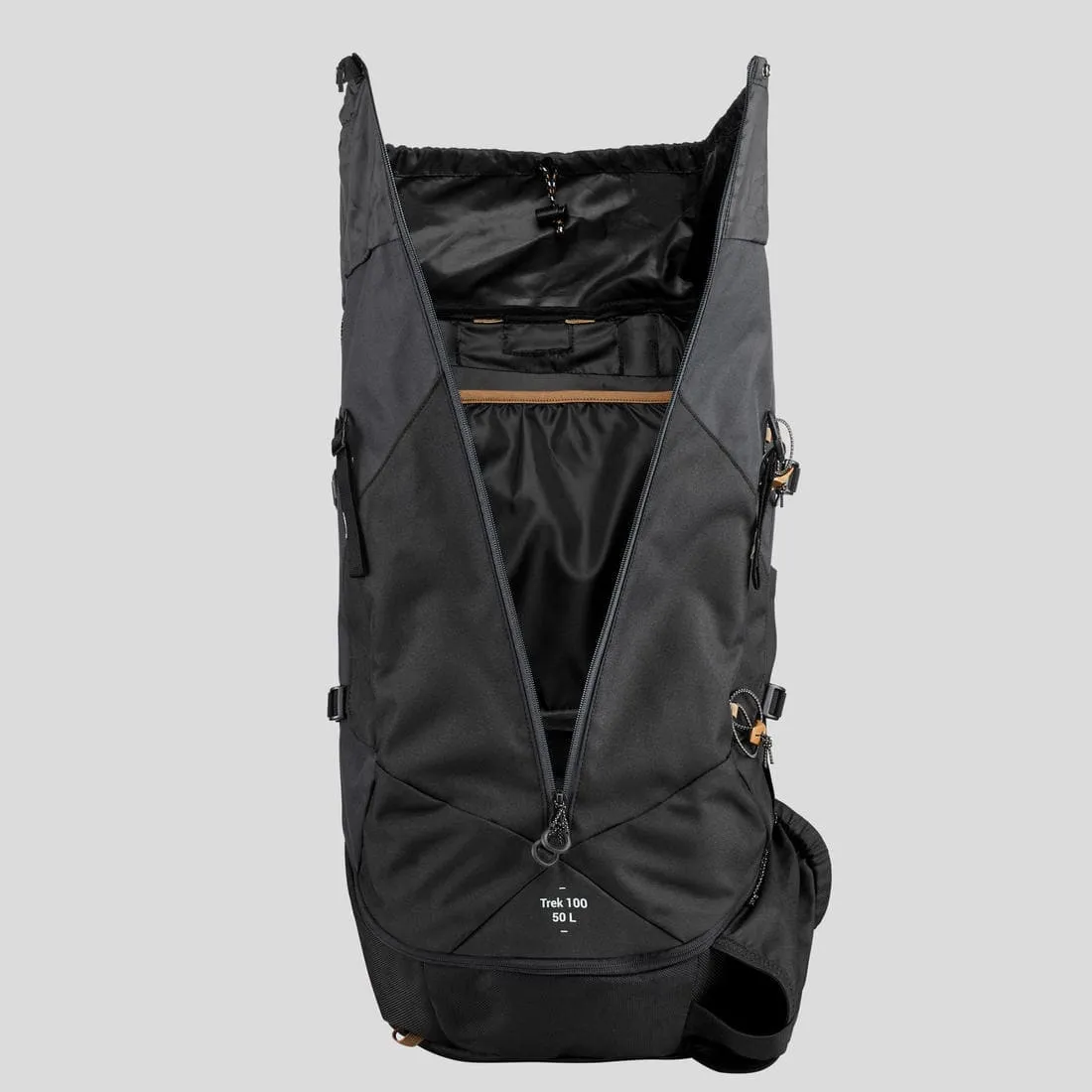Sac à dos de trekking homme 50 l - mt100 easyfit