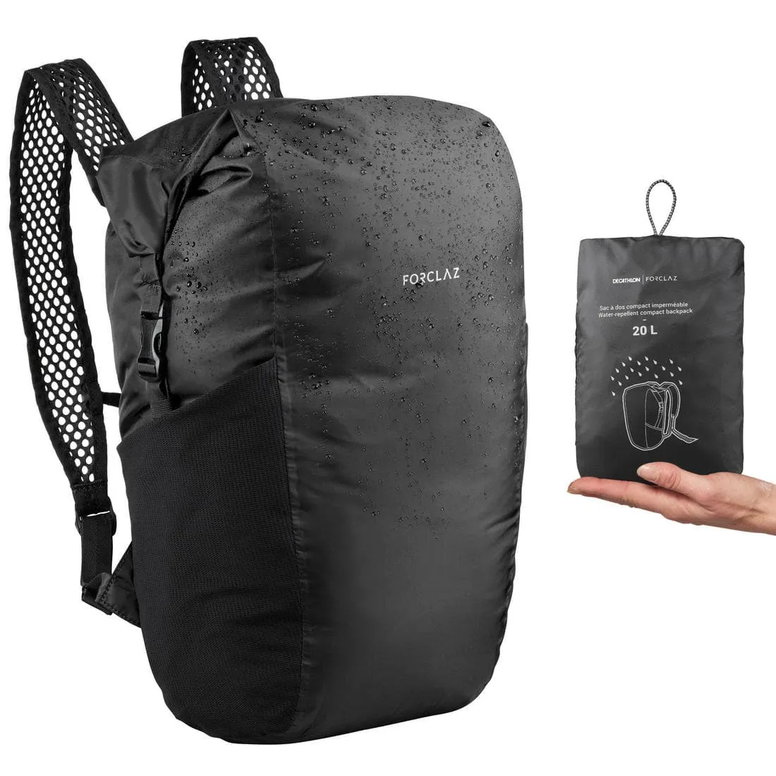 Sac à dos pliable et imperméable 20l - travel
