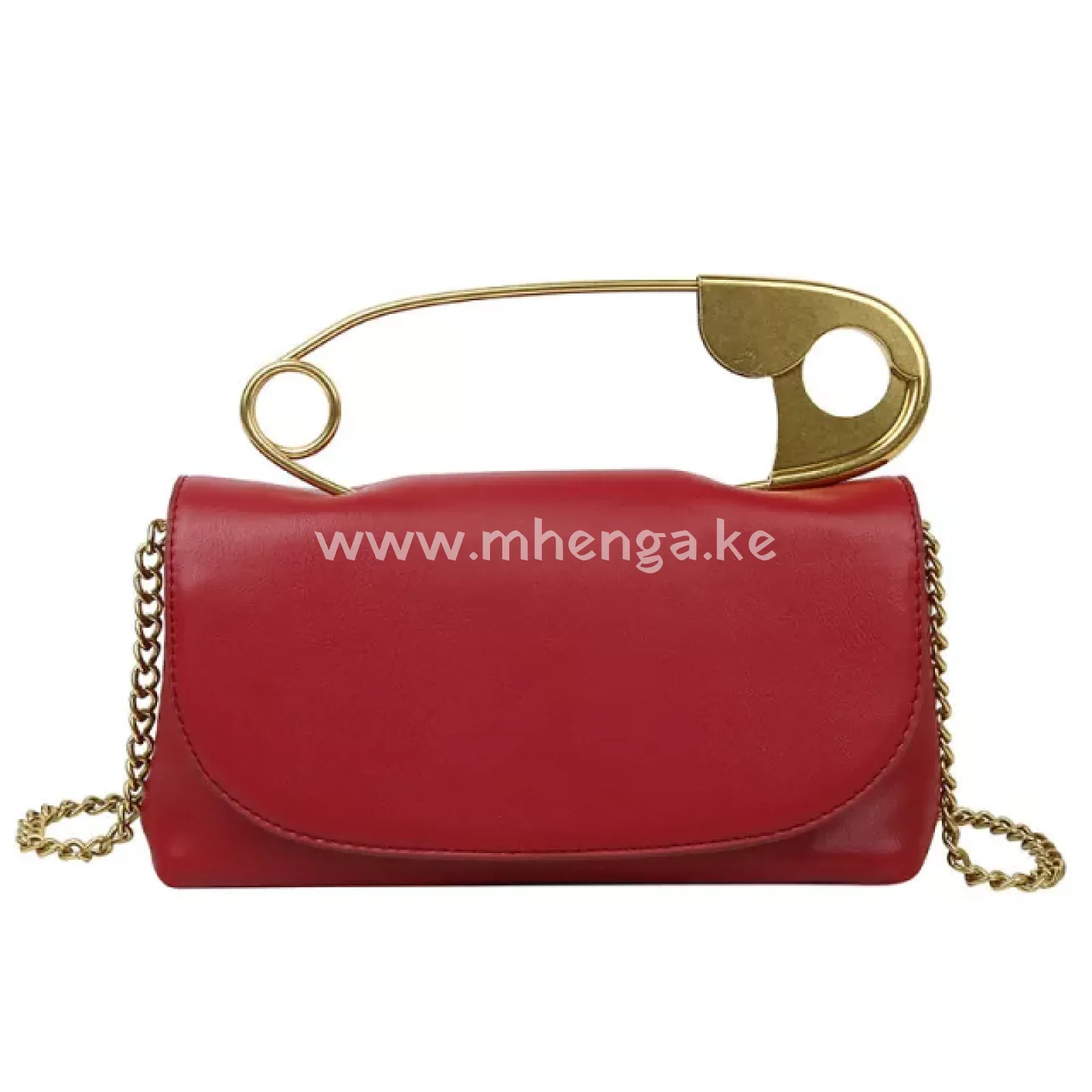 Safety pin sqaure designer bag handbag