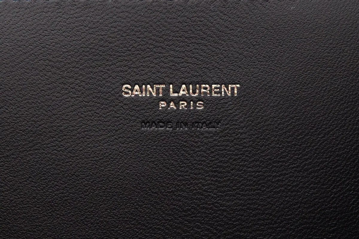 Saint Laurent Black Suede Kate Handbag with Tassel Detail