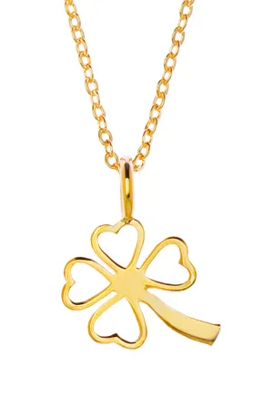 Samantha Faye Small Clover Pendant Necklace