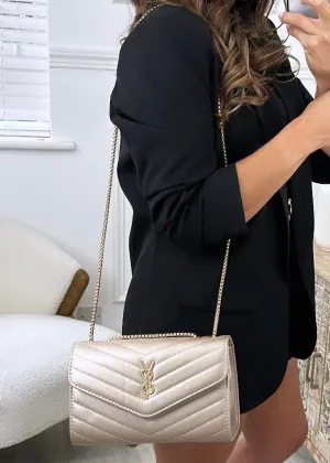 Sia Pearl Gold Quilted Bag