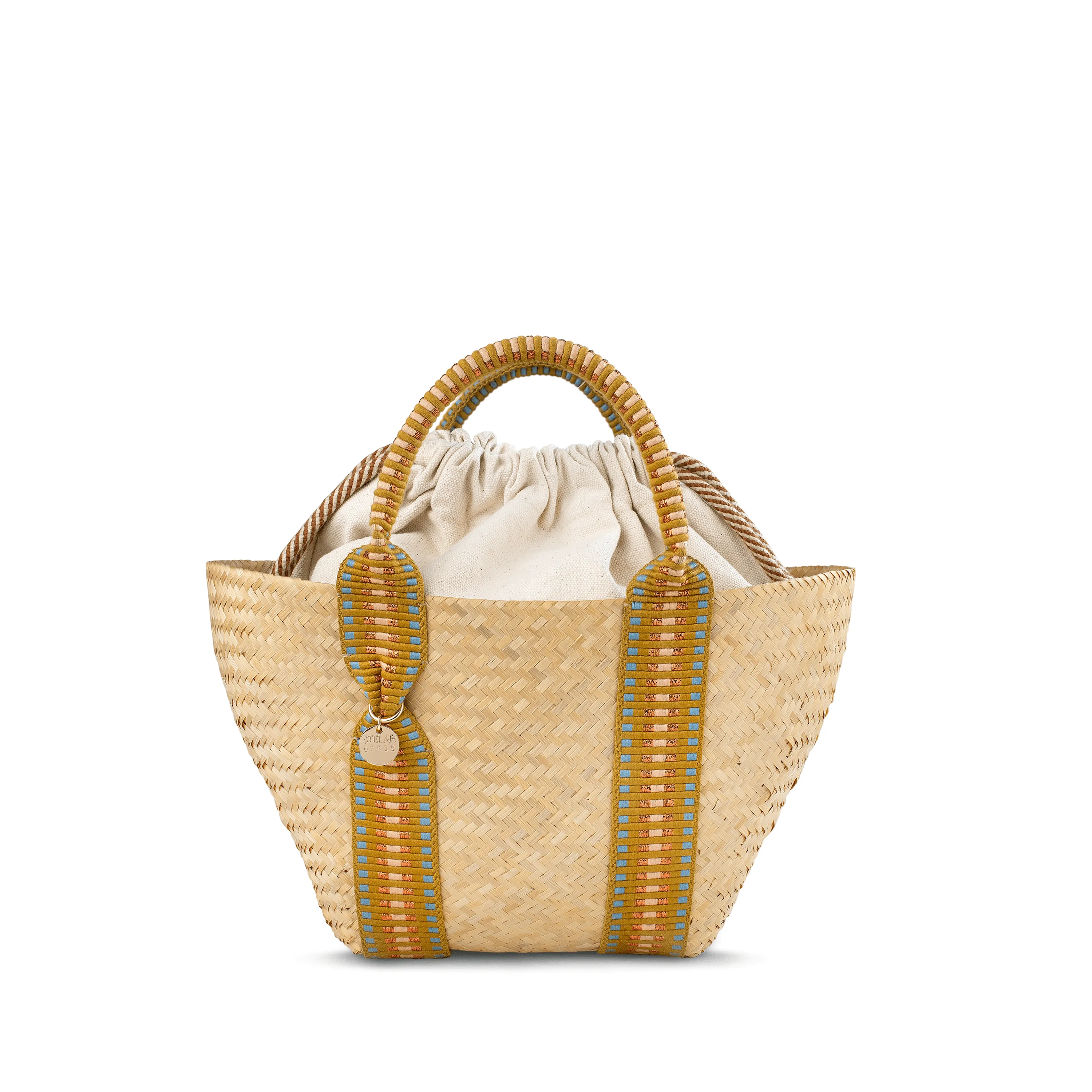 Siap Organic Bamboo Vegan Mini Tapered Handbag | Copper Stripe