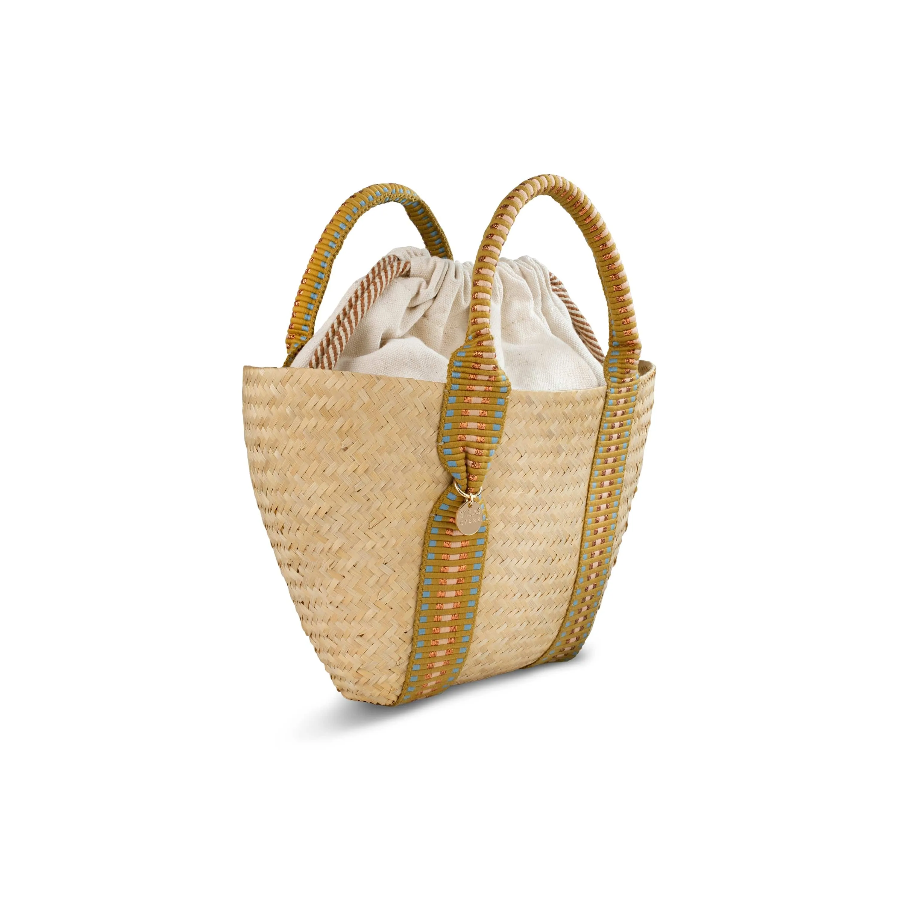 Siap Organic Bamboo Vegan Mini Tapered Handbag | Copper Stripe