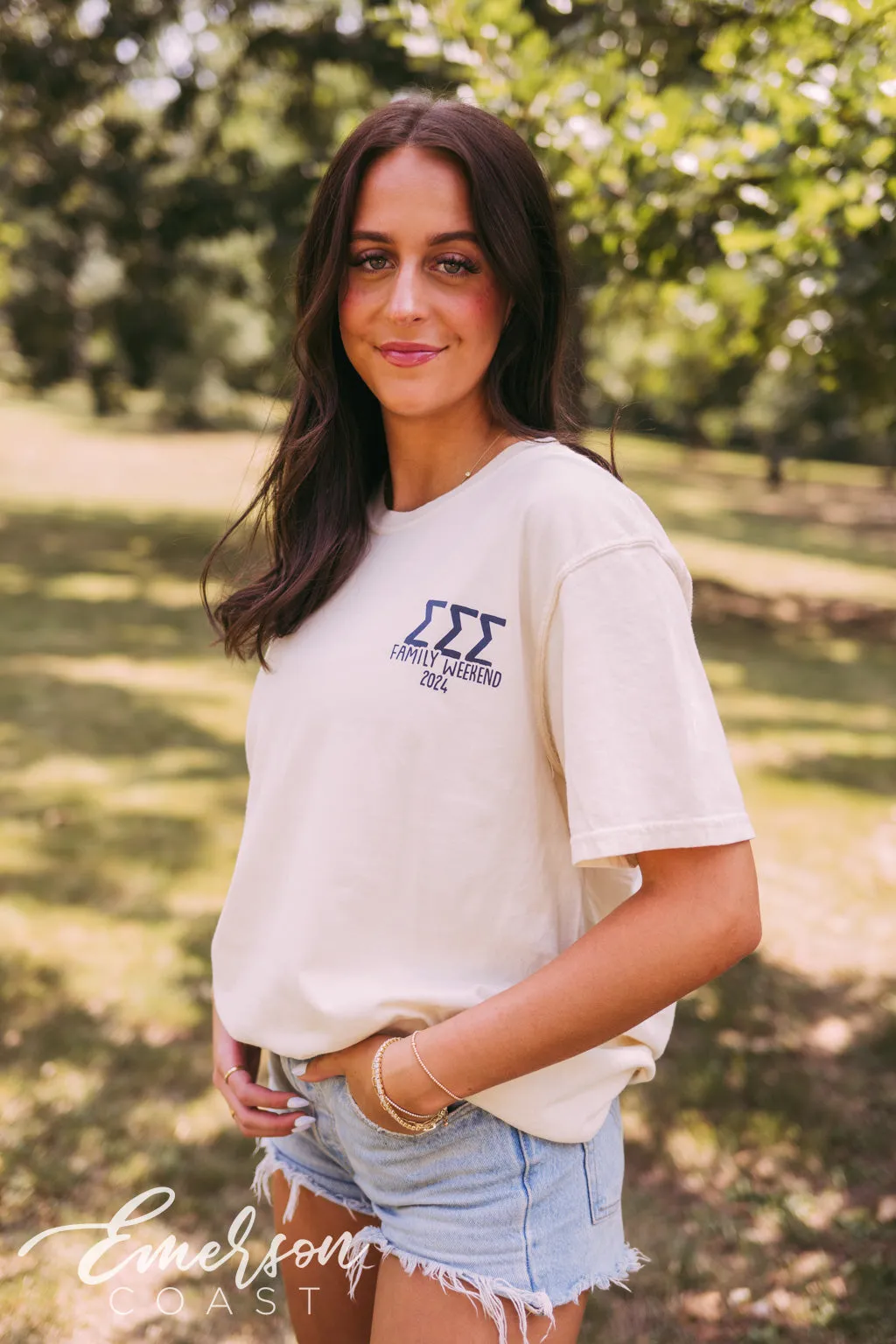 Sigma Sigma Sigma Watercolor Parents Weekend Tee