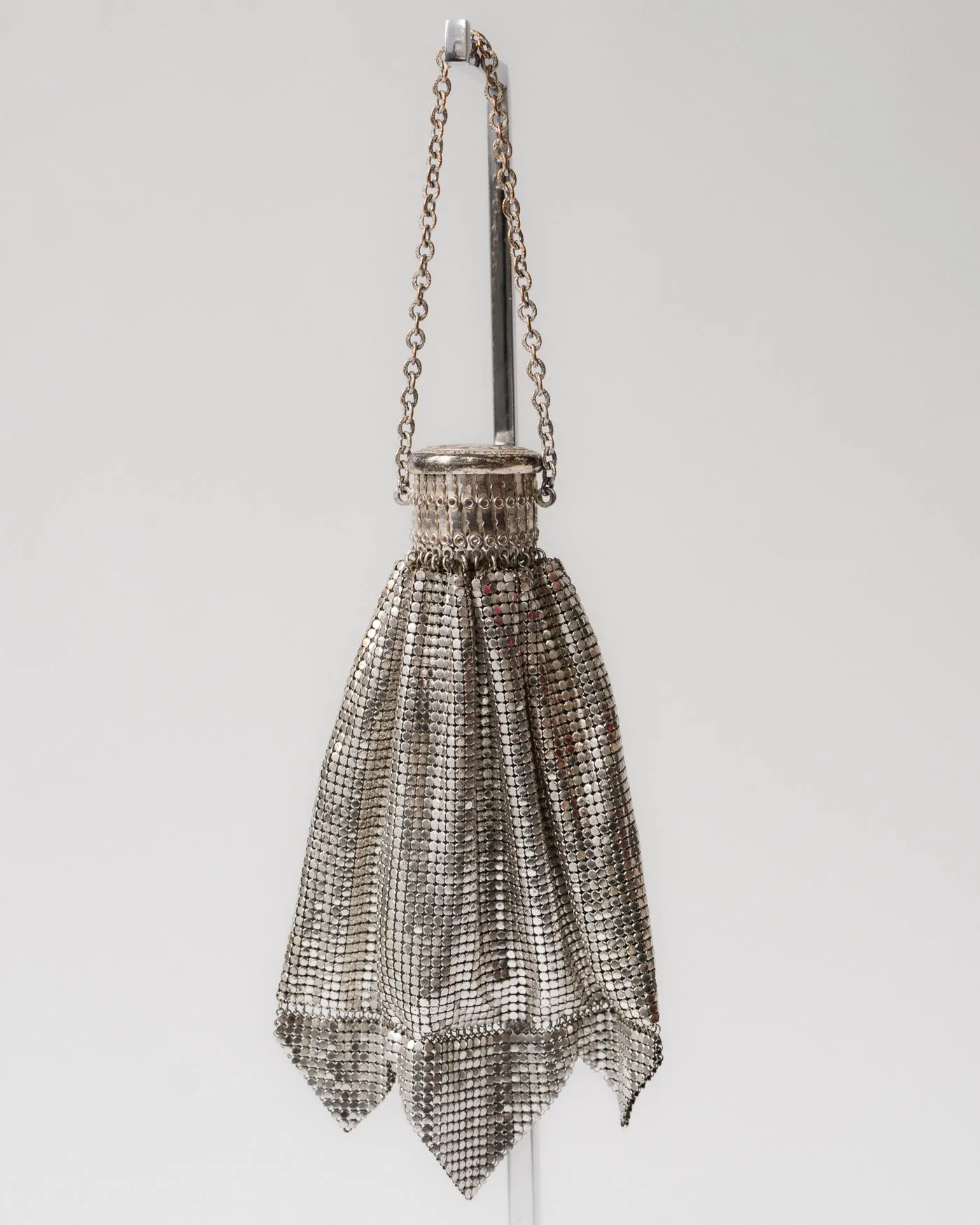 Silver Whiting & Davis Art Deco Handbag