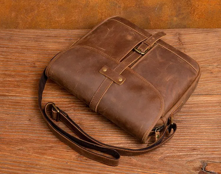 Sleek & Stylish Genuine Leather Crossbody Shoulder Bag for Men