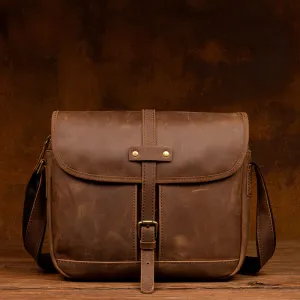 Sleek & Stylish Genuine Leather Crossbody Shoulder Bag for Men