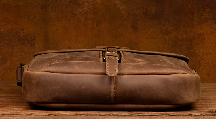 Sleek & Stylish Genuine Leather Crossbody Shoulder Bag for Men
