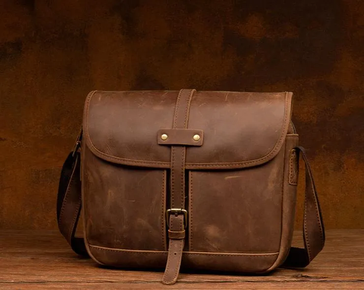 Sleek & Stylish Genuine Leather Crossbody Shoulder Bag for Men