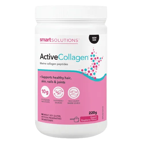 Smart Solutions Active Collagen Powder - Raspberry