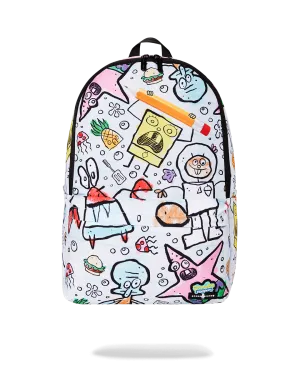 SPONGE DOODLE SPACE JUNK BACKPACK