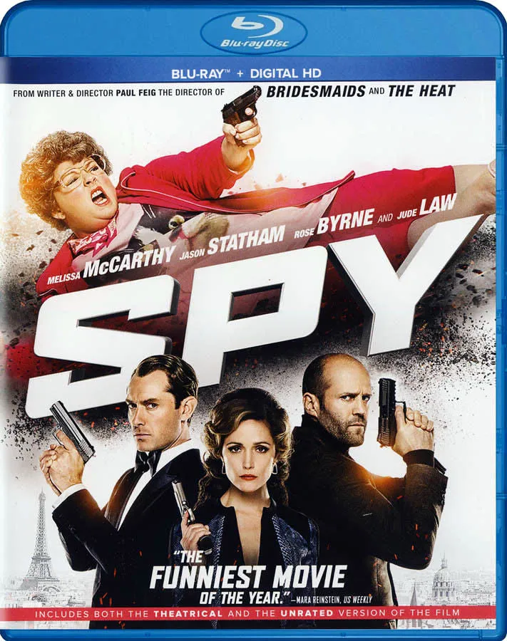 Spy Blu-Ray   Digital HD with Slip Cover (Free Shipping)