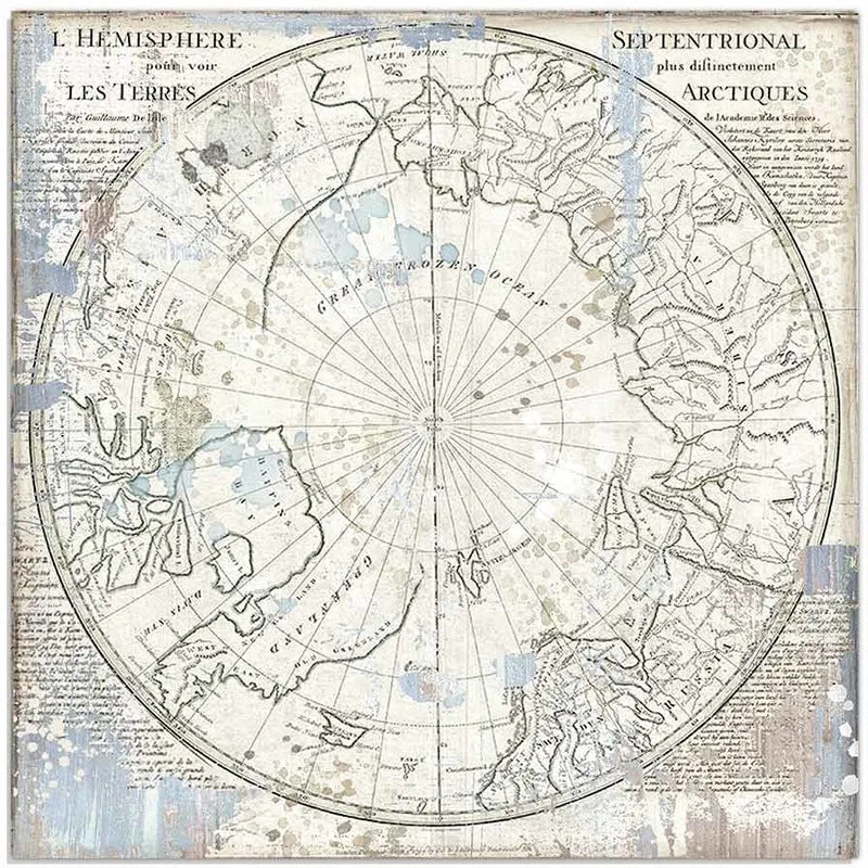 Stamperia - 12x12 Designer Paper - Arctic Antarctic - Wolf