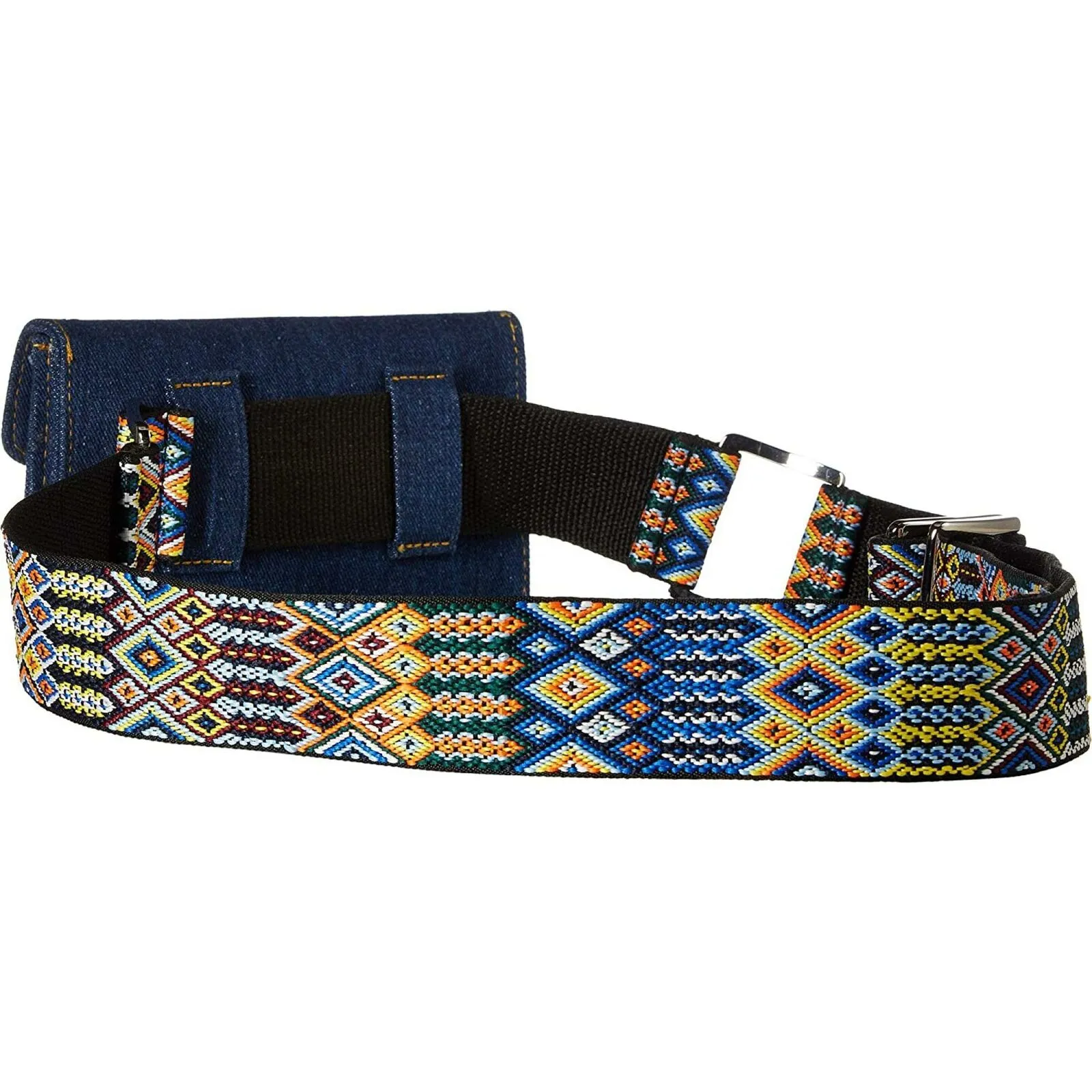 Steve Madden Women's Embroidered Guitar Strap Belt Bag M/L