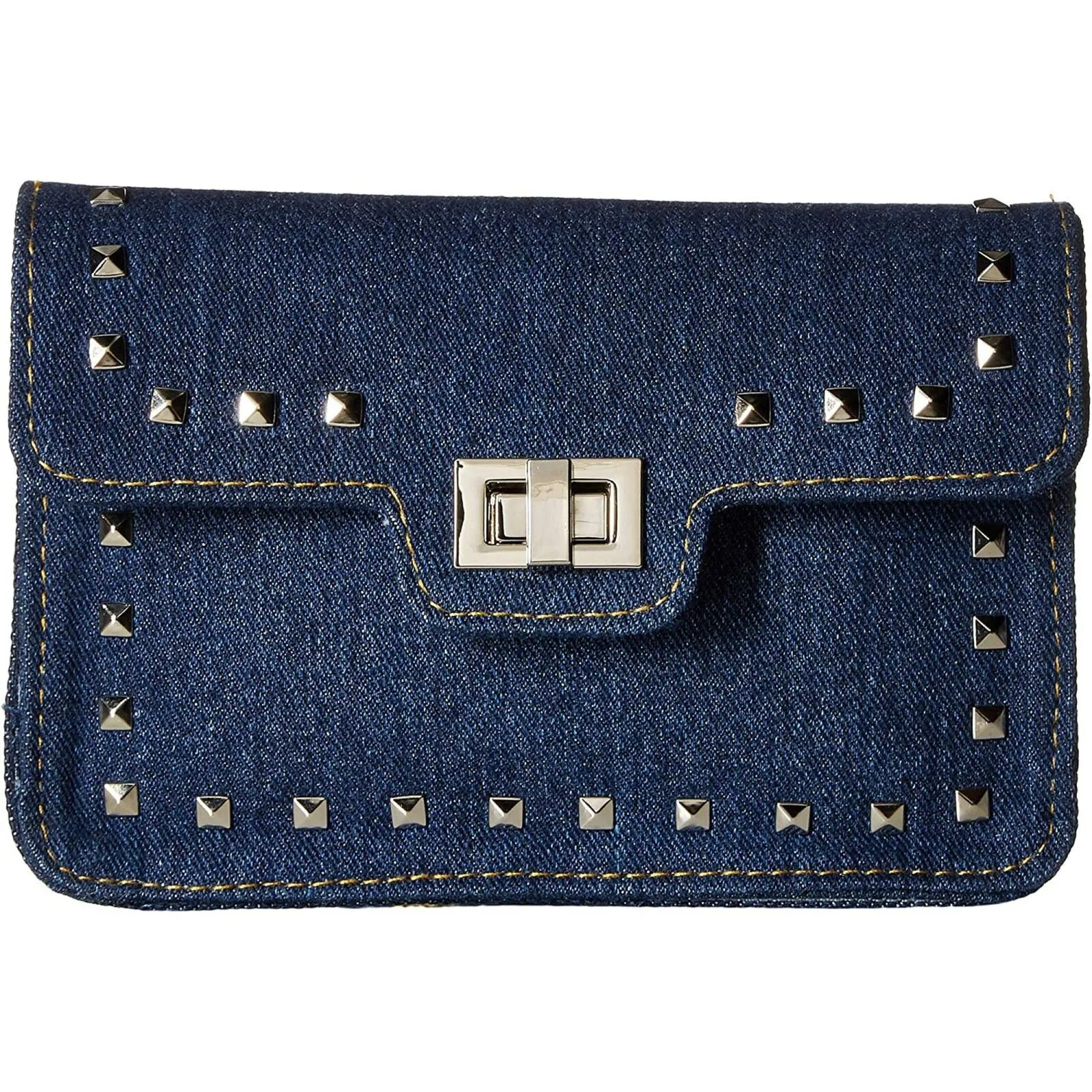 Steve Madden Women's Embroidered Guitar Strap Belt Bag M/L