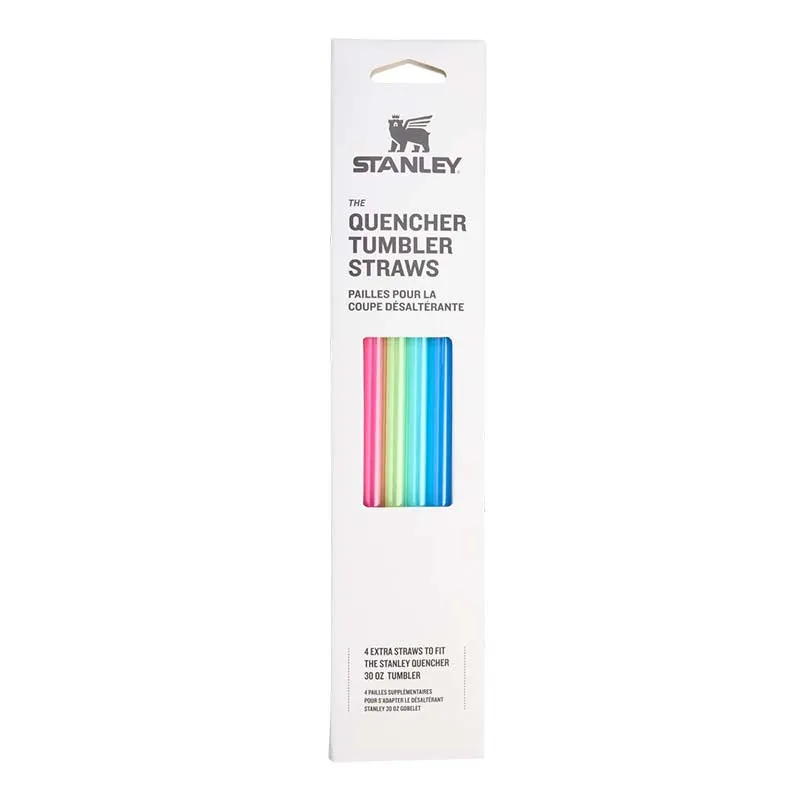 Summer Multi 30oz Tumbler Straw Set 4 Pack