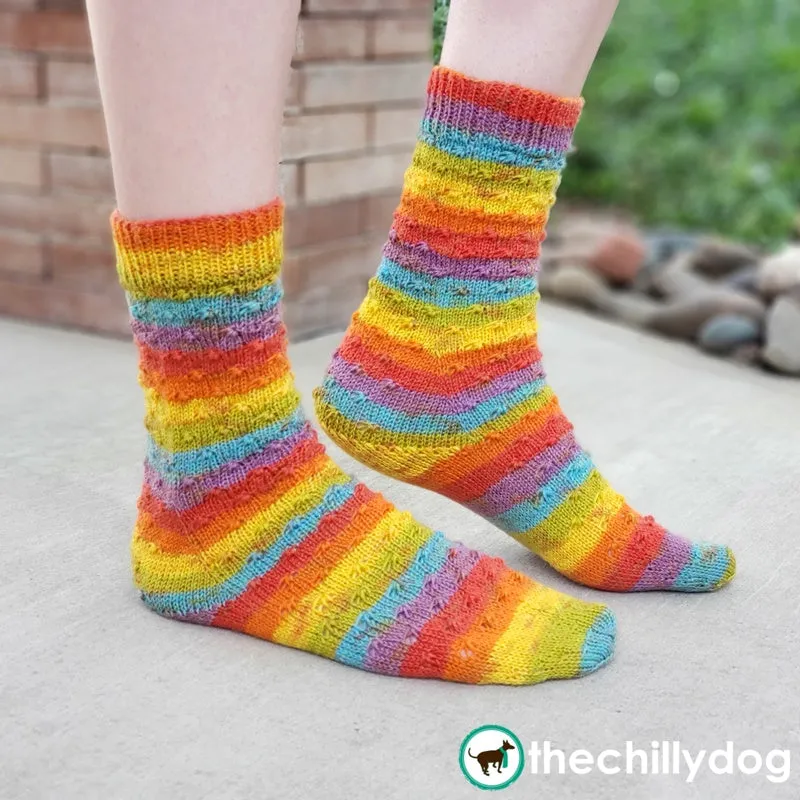 Sundog Socks: Knitting Pattern PDF
