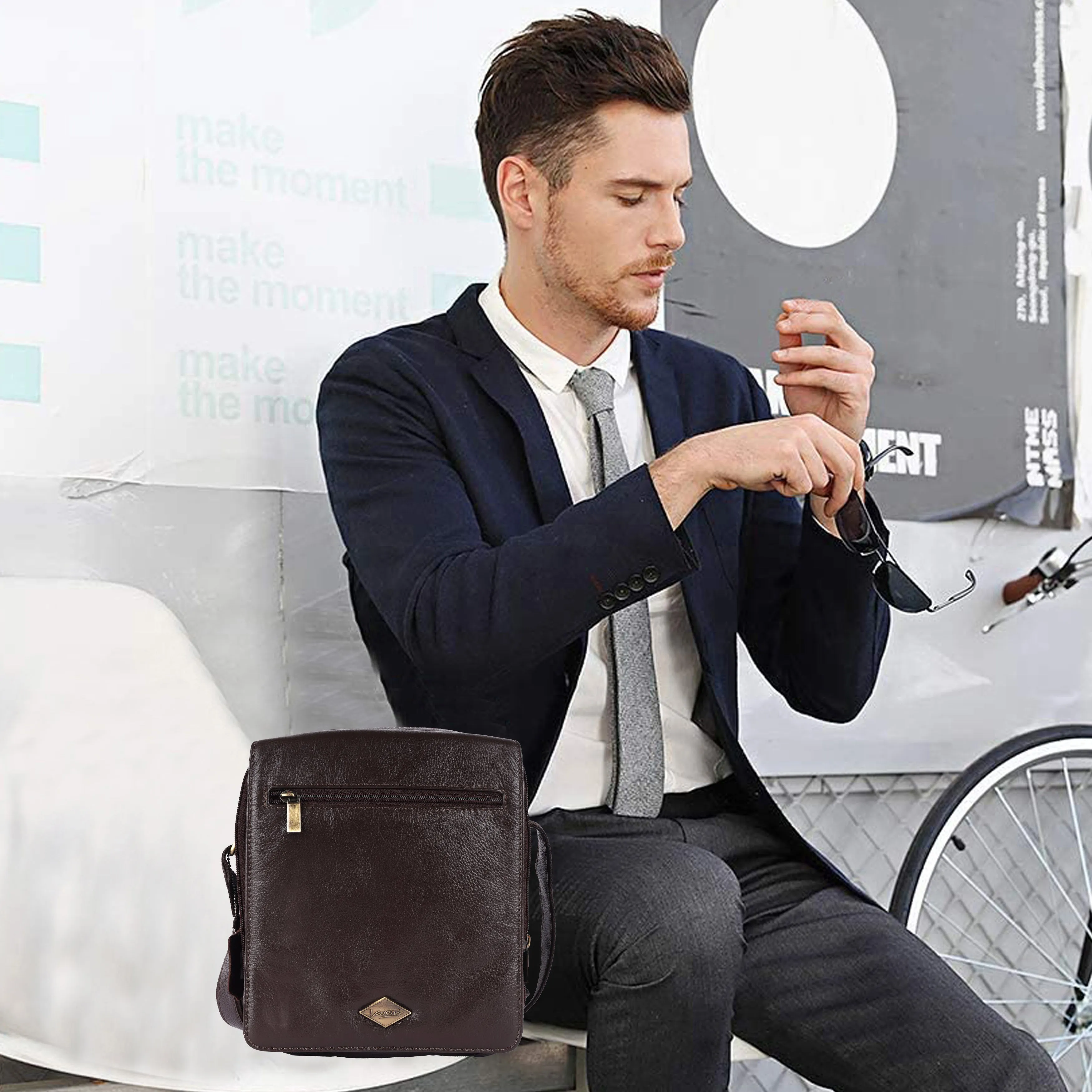 Sushi Leather Crossbody/Messenger Bag #2353