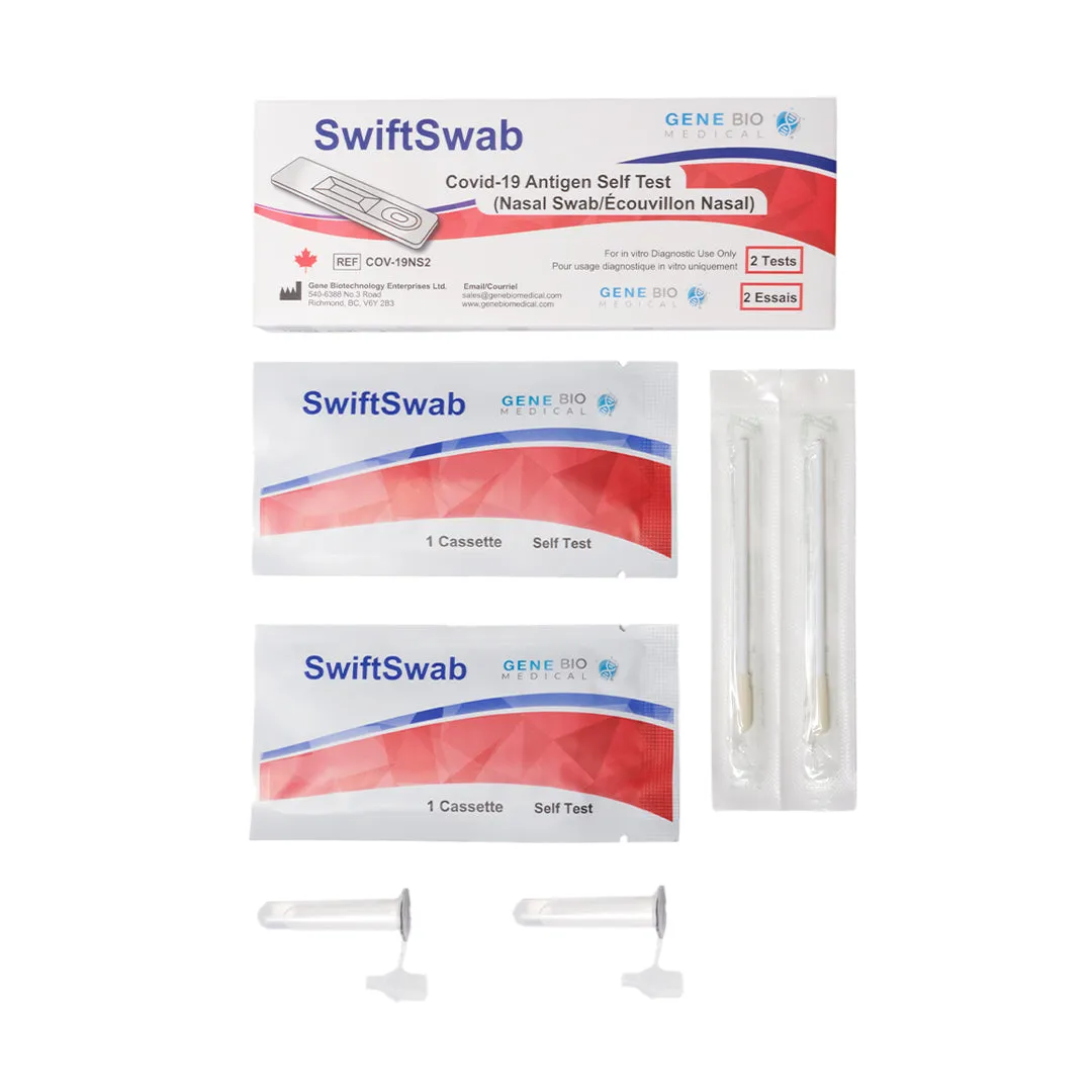 *SwiftSwab Rapid COVID-19 Antigen Test Kit (2PC)