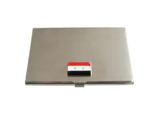 Syria Flag Pendant Business Card Holder