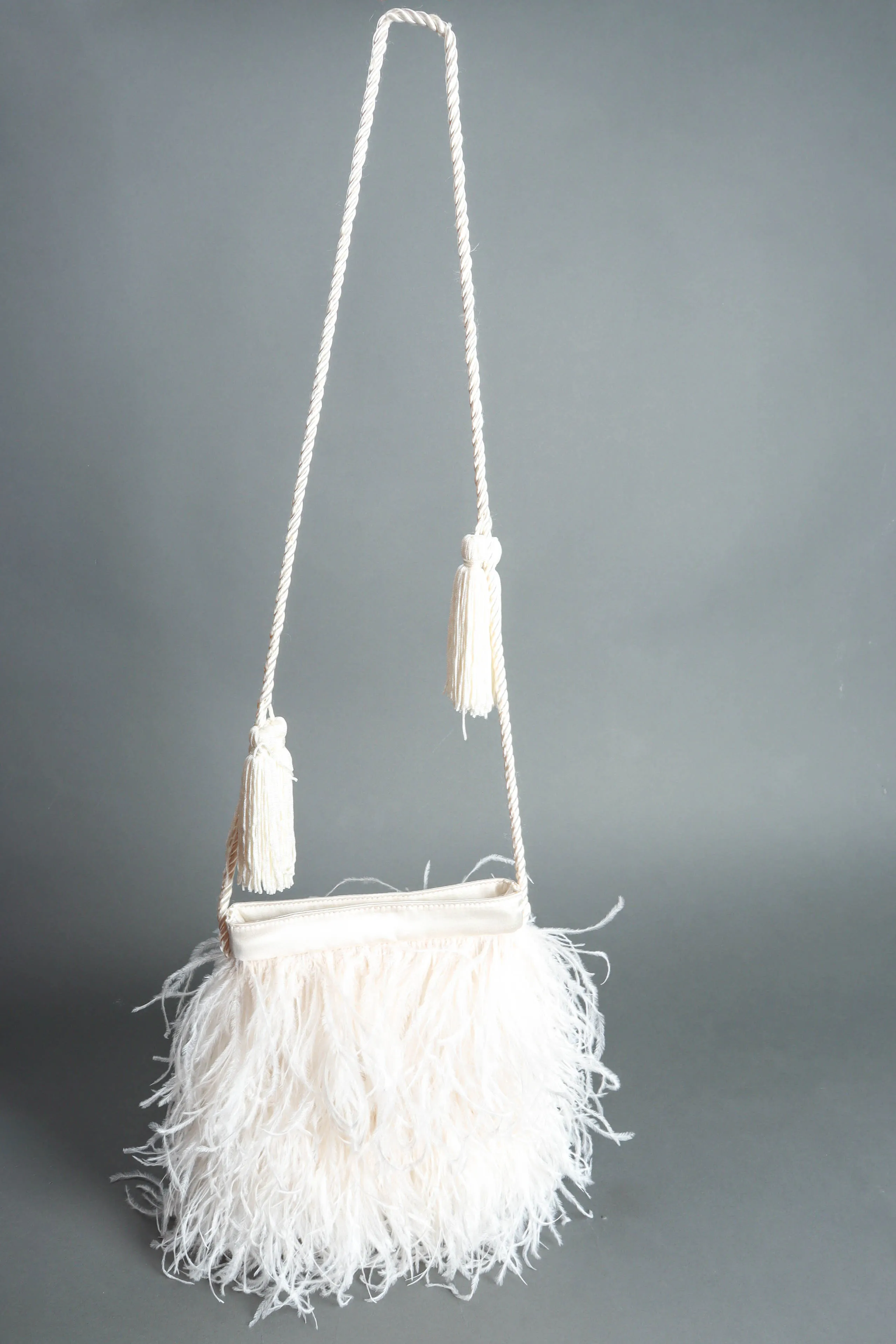 Tassel & Feather Pouch Bag
