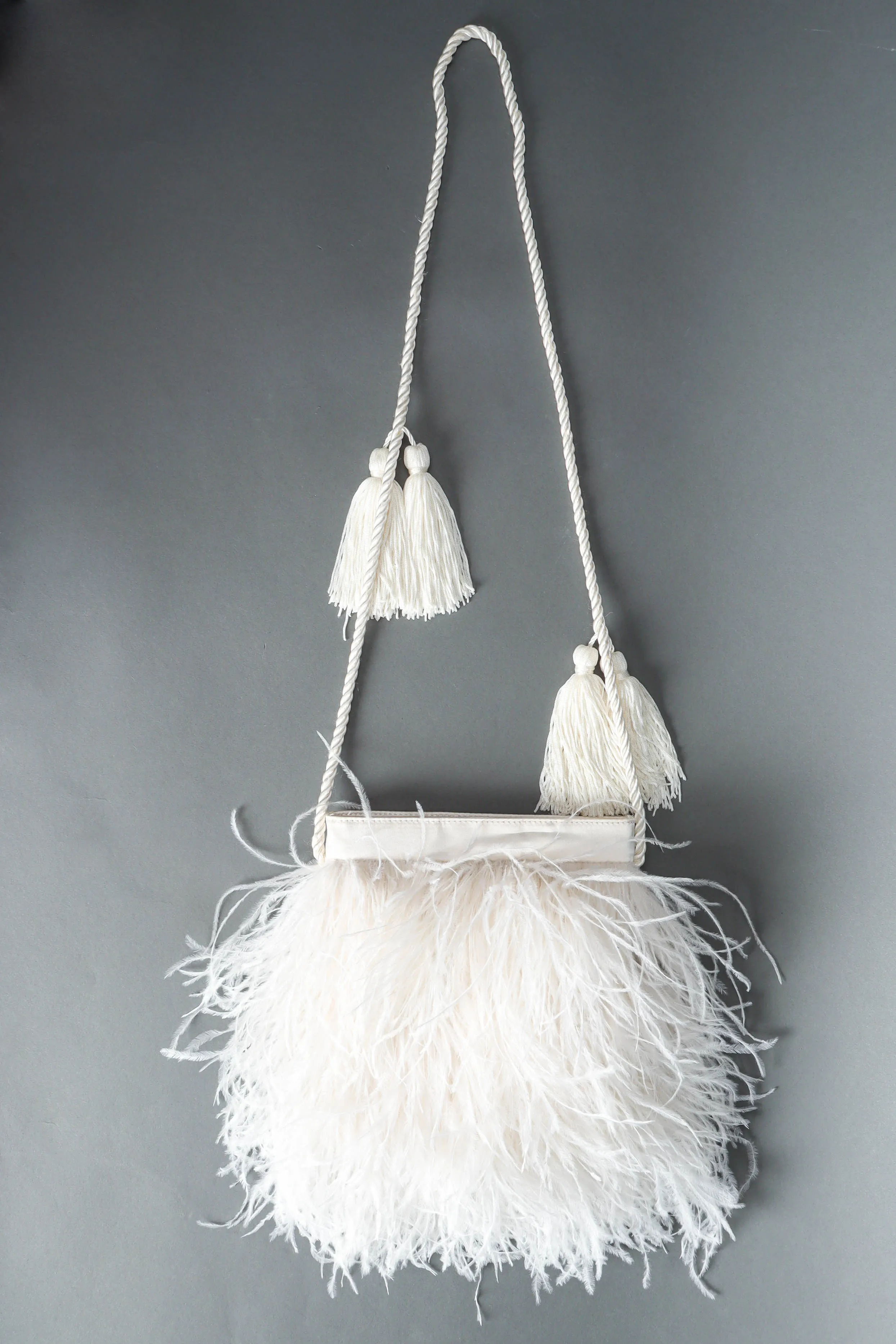 Tassel & Feather Pouch Bag
