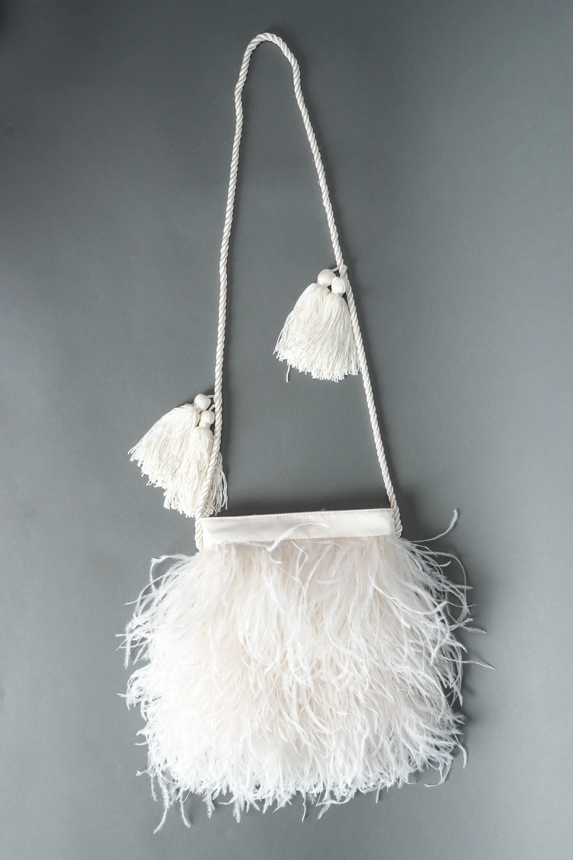 Tassel & Feather Pouch Bag
