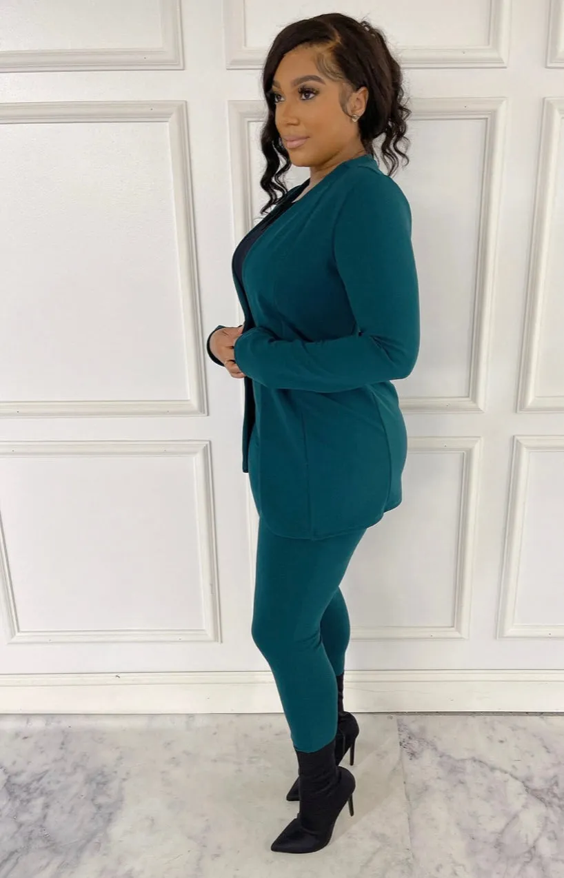 Teal Business Suit