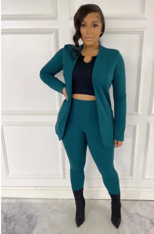 Teal Business Suit