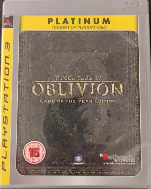 The Elder Scrolls IV: Oblivion Game of The Year Edition (Platinum) (Kosmetiske fejl)